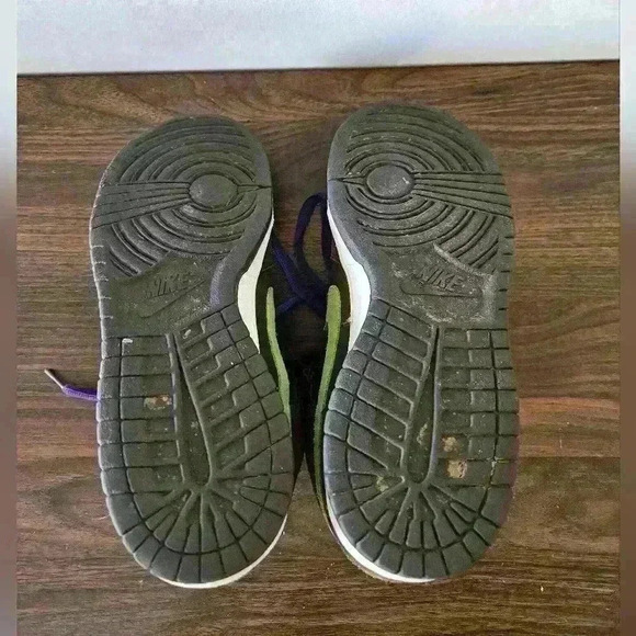 314383-231 Nike Dunks Donatello SB Baroque Brown/Radiant Green Sz 9 EUC - Picture 5 of 11